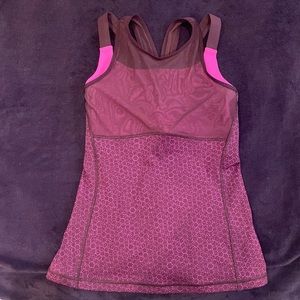 Lululemon pink/magenta workout top